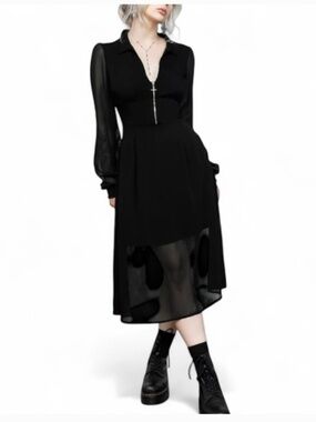 Disturbia black long dress